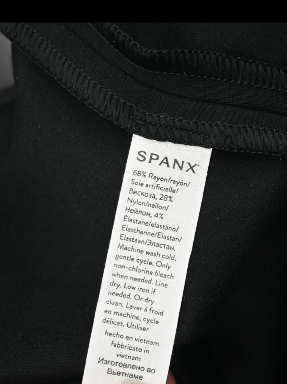 Spanx The Perfect Sleeveless Jumpsuit Classic Black Flare Leg M (short/petite) - Picture 7 of 14